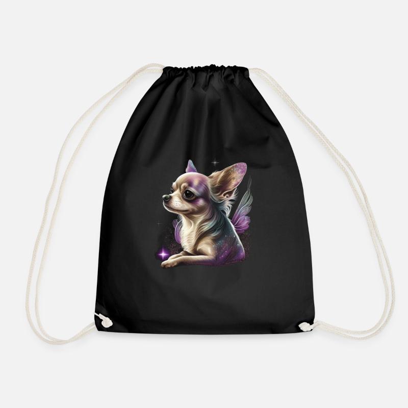 Chihuahua | Pretty Pink Rosa Mädchen Hunde Mama - Turnbeutel - Schwarz