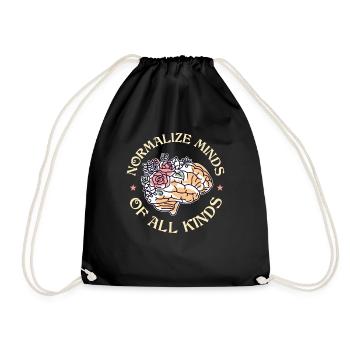 Minds Of All Kinds Neurodiversity - Drawstring Bag - black - Front
