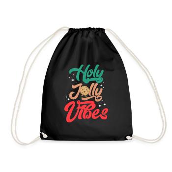 Heilige Jolly Vibes - Turnbeutel - Schwarz - Vorne