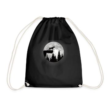 Dogs German Wirehaired Dog Owners - Drawstring Bag - black - Front