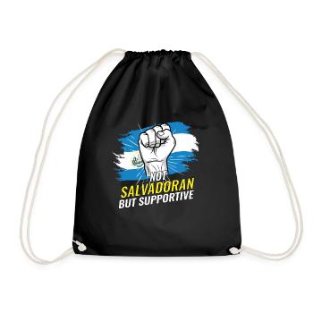 Pas salvadorien mais favorable au drapeau du Salvador - Sac de sport léger - noir - Devant