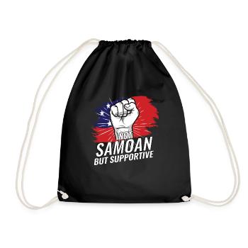 Pas samoan mais un pays de soutien au drapeau des Samoa - Sac de sport léger - noir - Devant