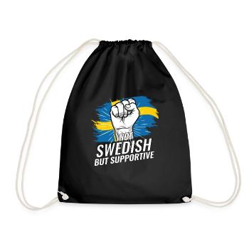 Pas suédois mais favorable à la Suède Pays du drapeau - Sac de sport léger - noir - Devant