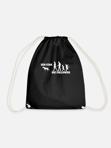 Hunde Deutsch Drahthaar Hundebesitzer - Turnbeutel - Schwarz