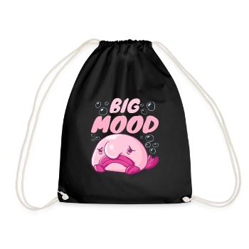 Costume de Blobfish - Visage de poisson Blob laid - - Sac de sport léger - noir - Devant