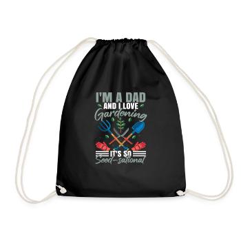 Drôle de papa de jardin Blague Fête des pères - Sac de sport léger - noir - Devant