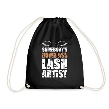 Quelqu’un Bomb Ass Lash Artiste - Sac de sport léger - noir - Devant