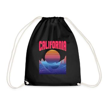 Californie - Sac de sport léger - noir - Devant