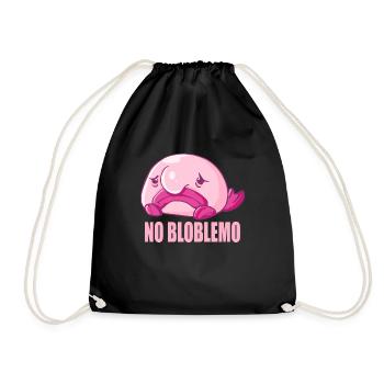Costume de Blobfish - Visage de poisson Blob laid - - Sac de sport léger - noir - Devant