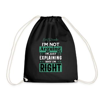 Juste expliquer pourquoi j’ai raison sarcasme - Sac de sport léger - noir - Devant