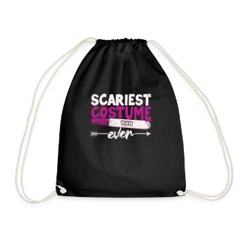 Gruseligstes Kostüm aller Zeiten Lustige Halloween - Turnbeutel - Schwarz - Vorne