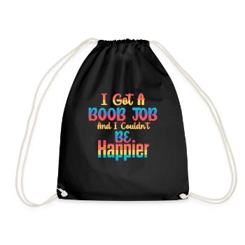 J’ai eu une chirurgie des seins ne pourrait pas être plus heureux - Sac de sport léger - noir - Devant