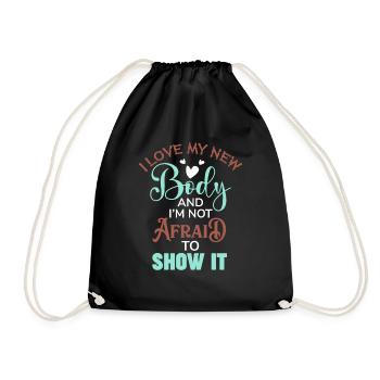 J’aime mon nouveau corps drôle de chirurgie des seins - Sac de sport léger - noir - Devant