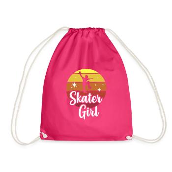 Skateboarding Skateboard Skater Girl - Turnbeutel - Fuchsia - Vorne