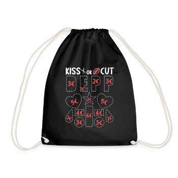 Stag and hen party bachelor party bachelor party men - Drawstring Bag - black - Front