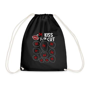 Stag and hen party bachelor party bachelor party men - Drawstring Bag - black - Front