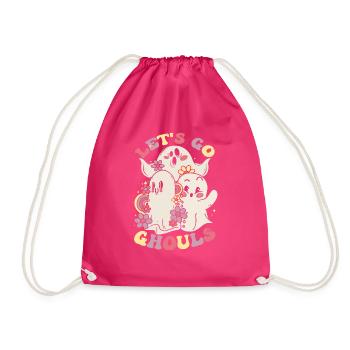 Halloween Ghost laisse aller les goules - Sac de sport léger - fuchsia - Devant