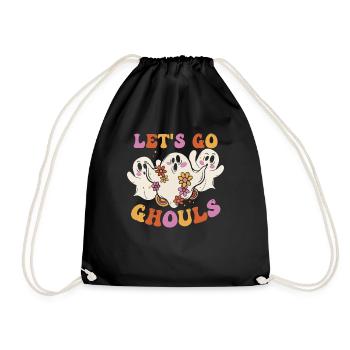 Let's Go Ghouls Halloween - Drawstring Bag - black - Front