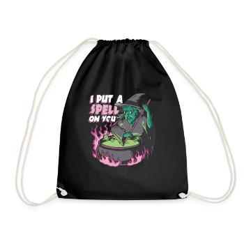 Witch Halloween Costume I Put A Spell On You - Drawstring Bag - black - Front