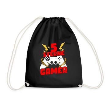 5 Star Gamer - Drawstring Bag - black - Front