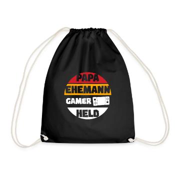 Papa gamer - Sac de sport léger - noir - Devant