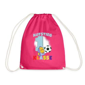 Schulranzen Schultüte Schulstart Schulkind 2023 - Turnbeutel - Fuchsia - Vorne