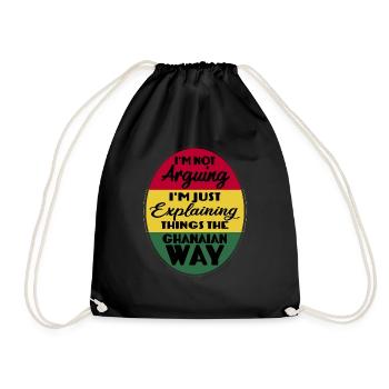 Drôle de dicton d’Accra Ghana - Sac de sport léger - noir - Devant