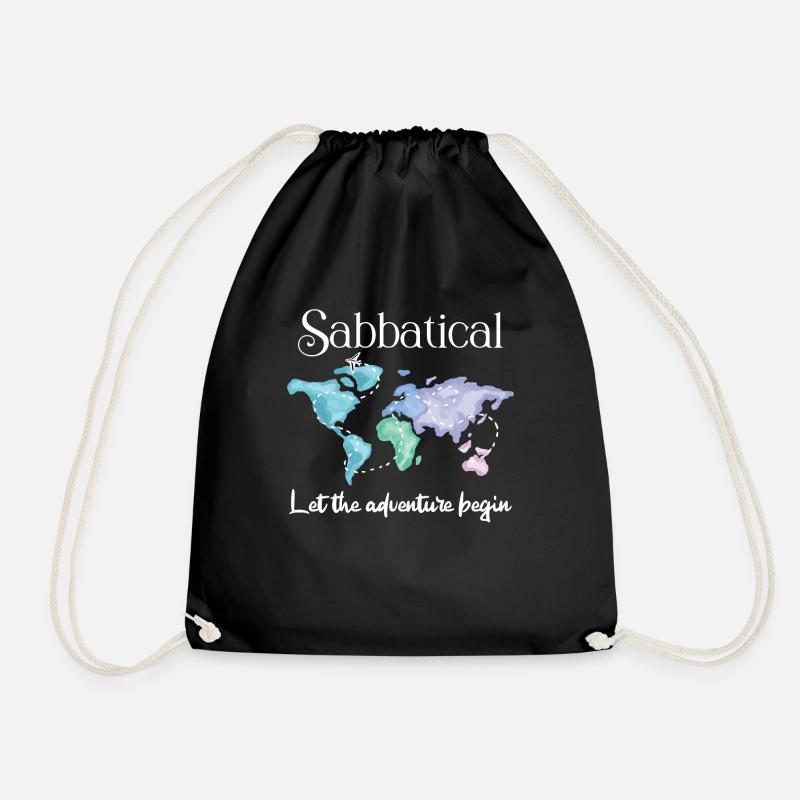 Sabbatical Geschenkidee, Geschenk für Sabbatical - Turnbeutel - Schwarz