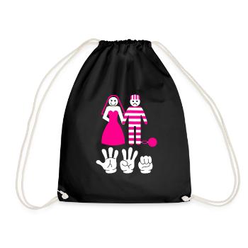 Enterrement de vie de garçon et de jeune fille enterrement de vie de garçon hommes - Sac de sport léger - noir - Devant