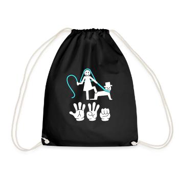 Enterrement de vie de garçon et de jeune fille enterrement de vie de garçon hommes - Sac de sport léger - noir - Devant