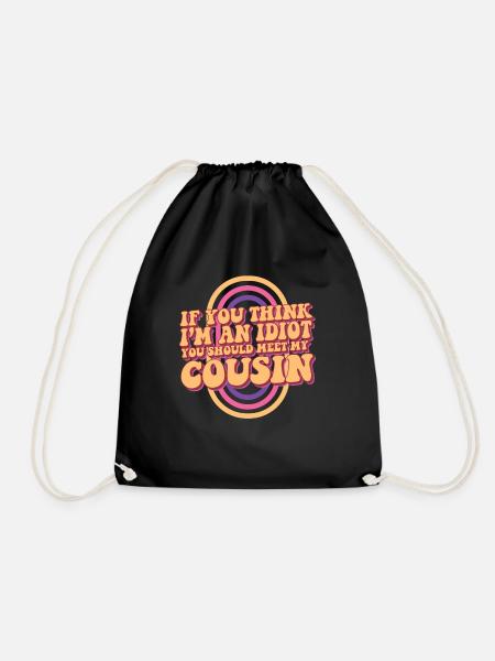 Si vous pensez que je suis un idiot, vous devriez rencontrer mon - Sac de sport léger - noir