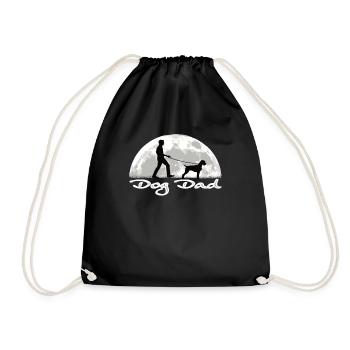 Dogs German Wirehaired Dog Owners - Drawstring Bag - black - Front