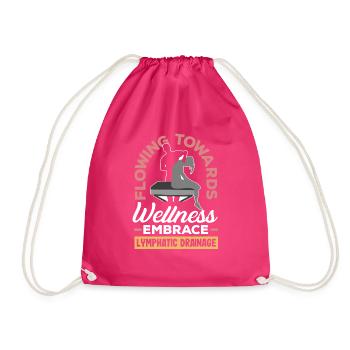 Flowing Towards Wellness Embrace Lymphatic - Turnbeutel - Fuchsia - Vorne