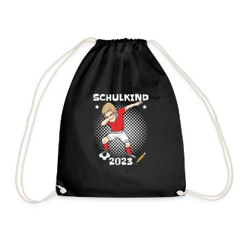 Grundschule Einschulung Schulkind 2023 - Turnbeutel - Schwarz - Vorne