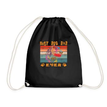 Dogs German Wirehaired Dog Owners - Drawstring Bag - black - Front