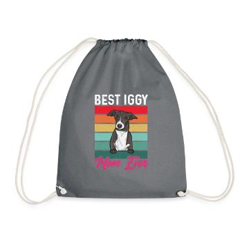 Italian Greyhound Greyhound Dogs - Drawstring Bag - grey - Front