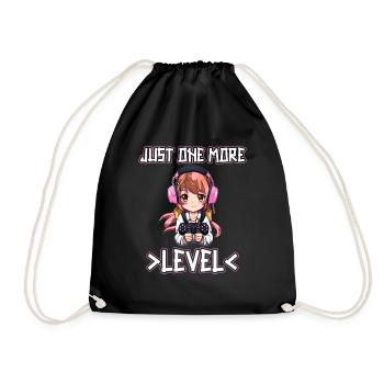 Gaming Console PC Gamer Girl Gamer Girl - Drawstring Bag - black - Front