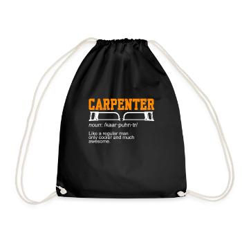 Nom charpentier Charpentier - Sac de sport léger - noir - Devant
