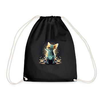 Chihuahua | Puppy Mom Funny Dog Cute Beautiful - Drawstring Bag - black - Front
