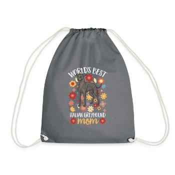 Italian Greyhound Greyhound Dogs - Drawstring Bag - grey - Front