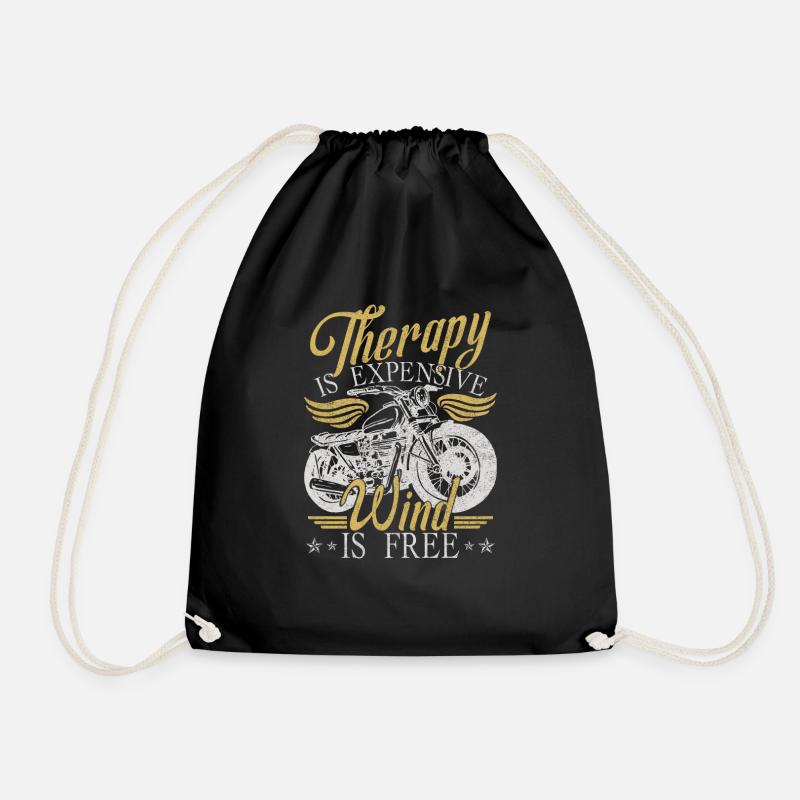 Motorrad Lustiger Humor Biker - Turnbeutel - Schwarz