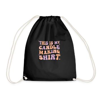 Fabrication de bougies amusantes Voici ma - Sac de sport léger - noir - Devant