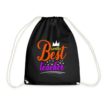 Meilleur professeur, enseignant, souvenir de remerciement - Sac de sport léger - noir - Devant