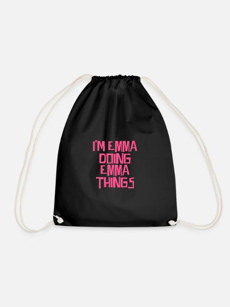 I'm Emma doing Emma things - Turnbeutel - Schwarz