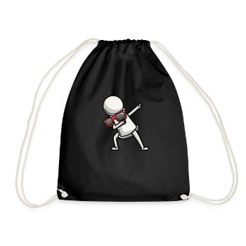 Dancing chess pieces Chess players - Drawstring Bag - black - Front