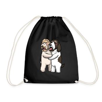 Kleiner Basset Griffon Vendéen Hund Liebhaber - Turnbeutel - Schwarz - Vorne