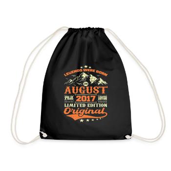Août 2017 Anniversaire 2017 légendes Août - Sac de sport léger - noir - Devant