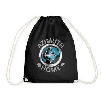 Azimuth - Drawstring Bag - black - Front