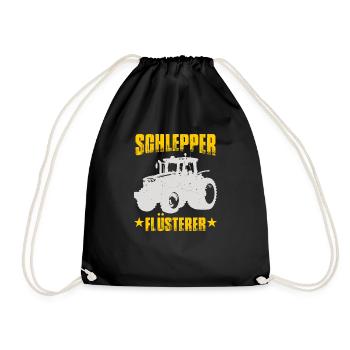 Schlepper Flüsterer - Turnbeutel - Schwarz - Vorne