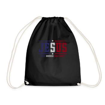 Jésus rend l’Amérique pieuse, à nouveau la foi - Sac de sport léger - noir - Devant